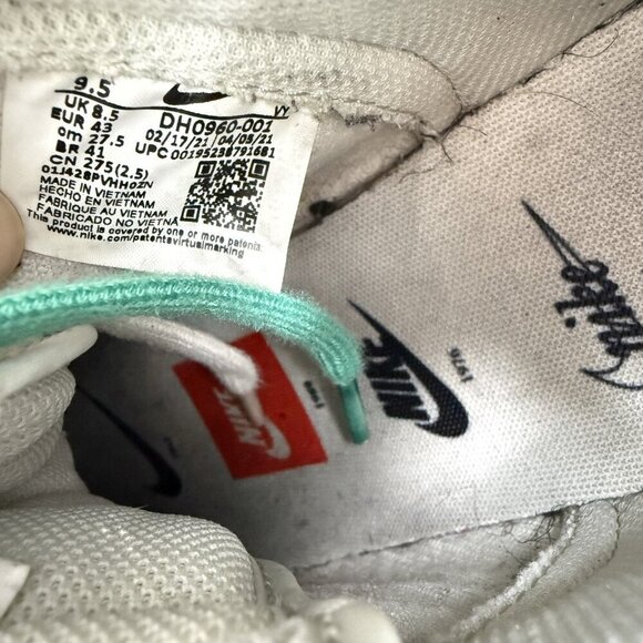 Nike Dunk High Men Size 9.5 DH0960-001 White Sail Green Training Shoes - Picture 10 of 11